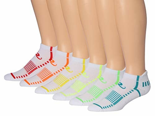 Ronnox Men's 6-Pairs Low Cut Running & Athletic Performance Tab Socks