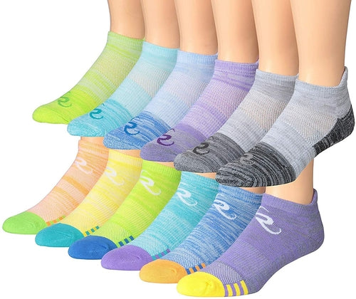 Ronnox Men's 12-Pairs Low Cut Running & Athletic Performance Socks