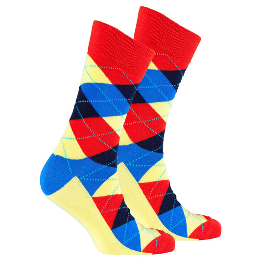 Men's Flame Argyle Socks