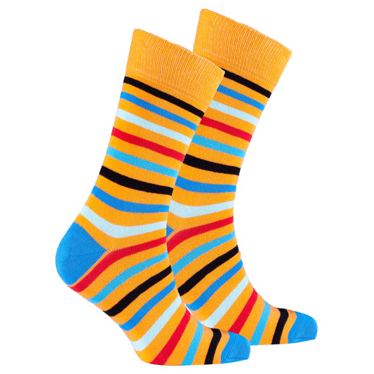 Men's Blue Tiger Stripe Socks