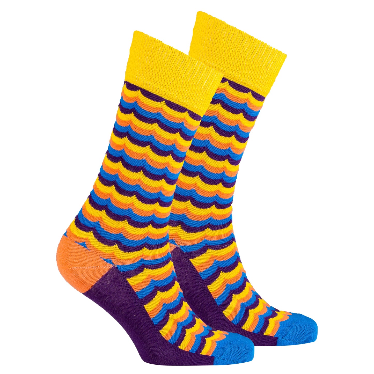 Men's Tangerine Wave Socks