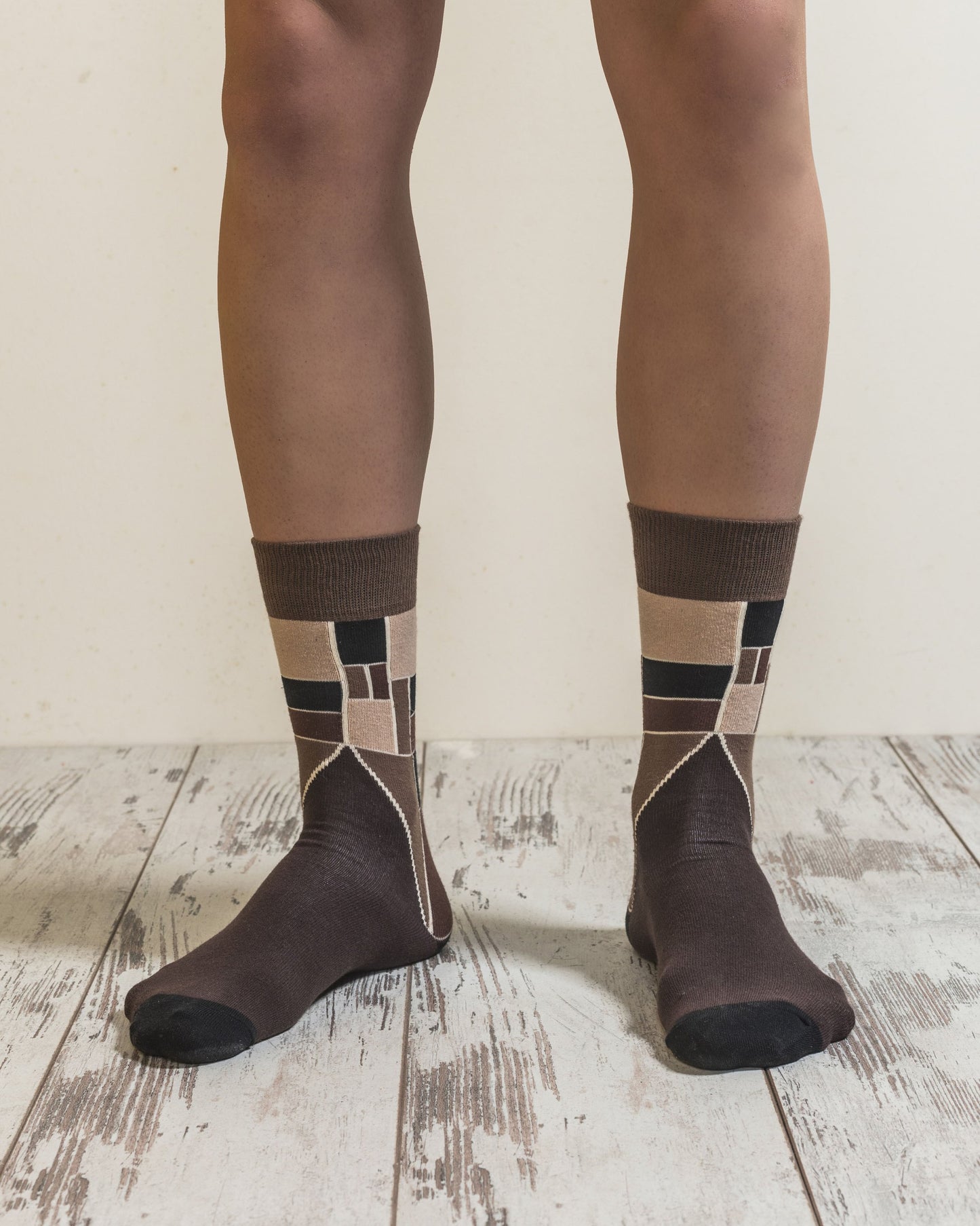 Men's Mocha Cube Socks