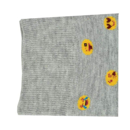 Men's Combed Cotton Socks with Emoji Design