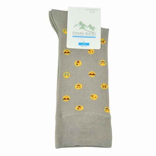 Men's Combed Cotton Socks with Emoji Design