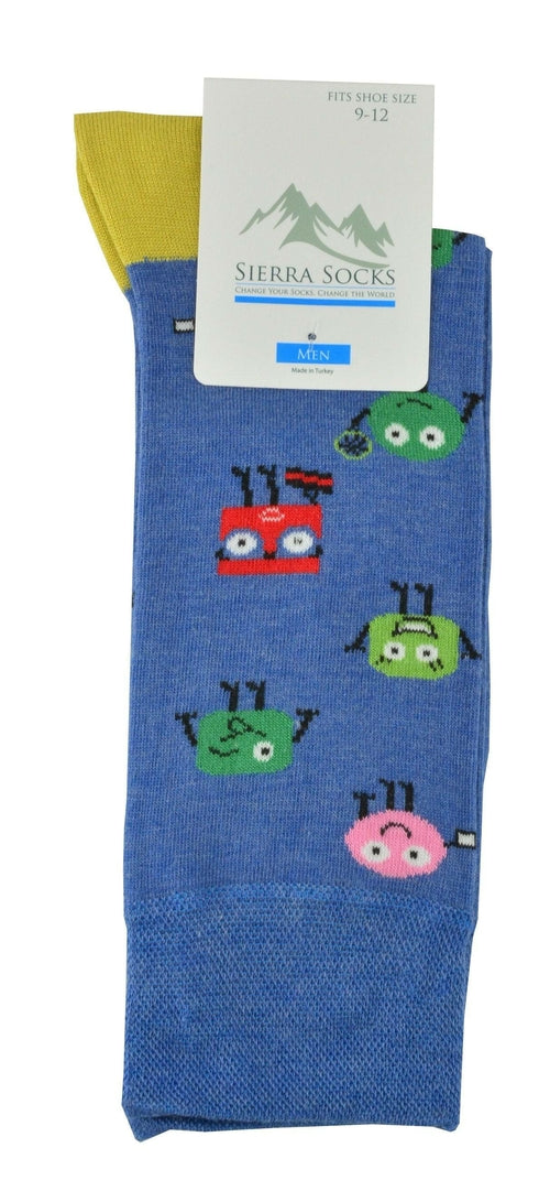 Game Character Socks - Men's Colorful Smooth Toe Crew