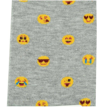 Men's Combed Cotton Socks with Emoji Design