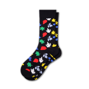 Men's Combed Cotton Crew Socks - Fall Theme