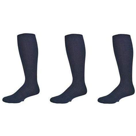 Men's Combed Cotton Crew Socks, Business Casual Footwear (3 Pair