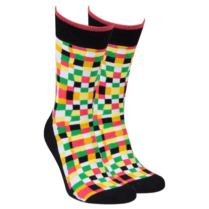 Men's Designless Squares Socks