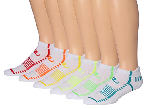 Ronnox Men's 6-Pairs Low Cut Running & Athletic Performance Tab Socks