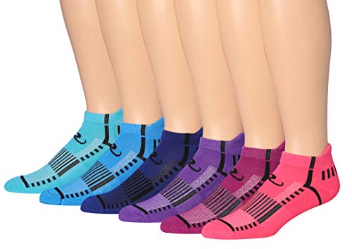 Ronnox Men's 6-Pairs Low Cut Running & Athletic Performance Tab Socks