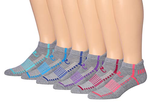 Ronnox Men's 6-Pairs Low Cut Running & Athletic Performance Tab Socks