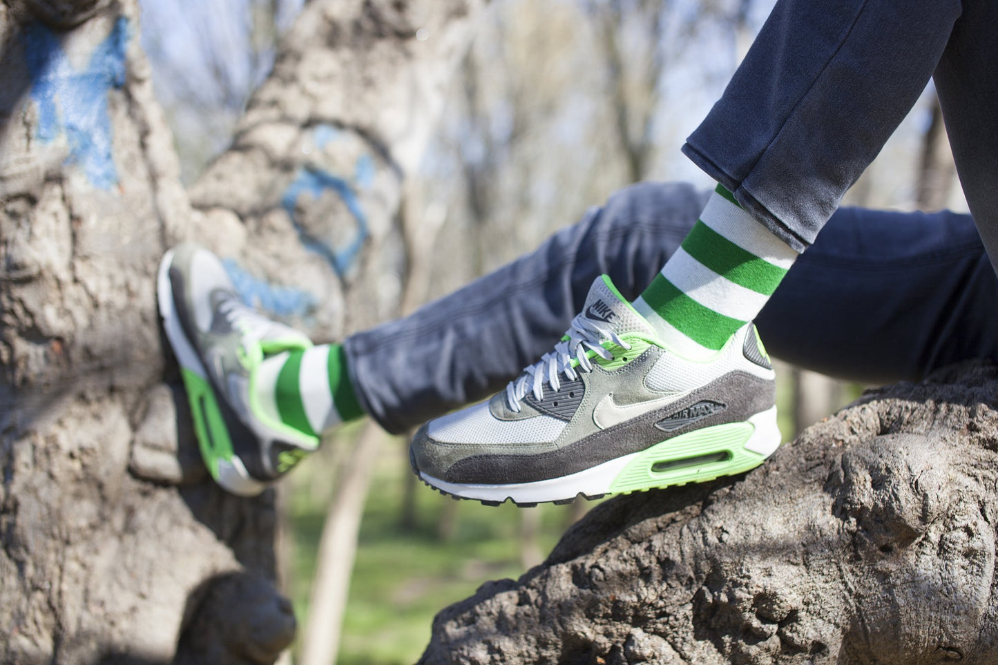 Men's Green Rugby Socks