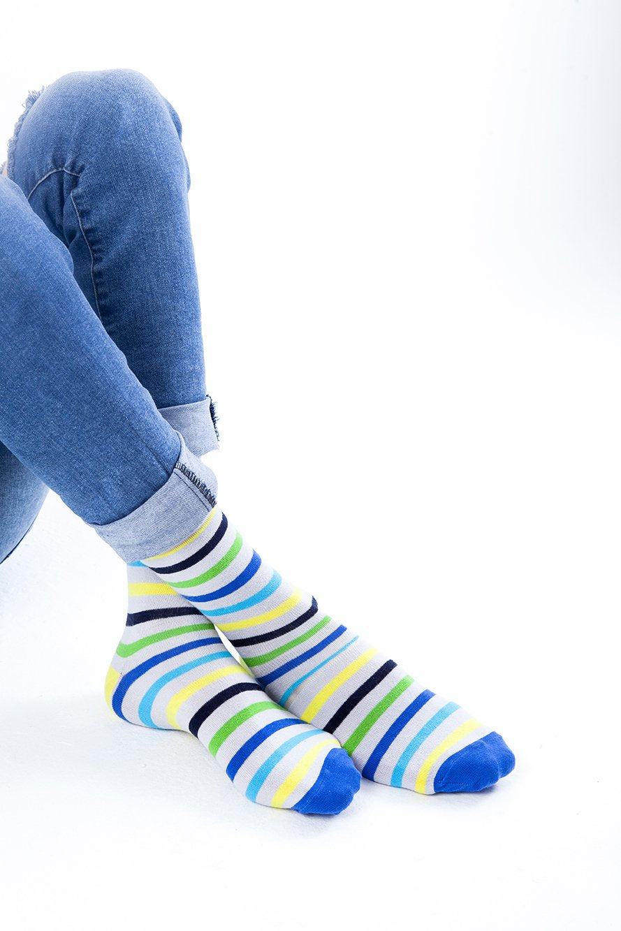 Men's Ash Stripe Socks