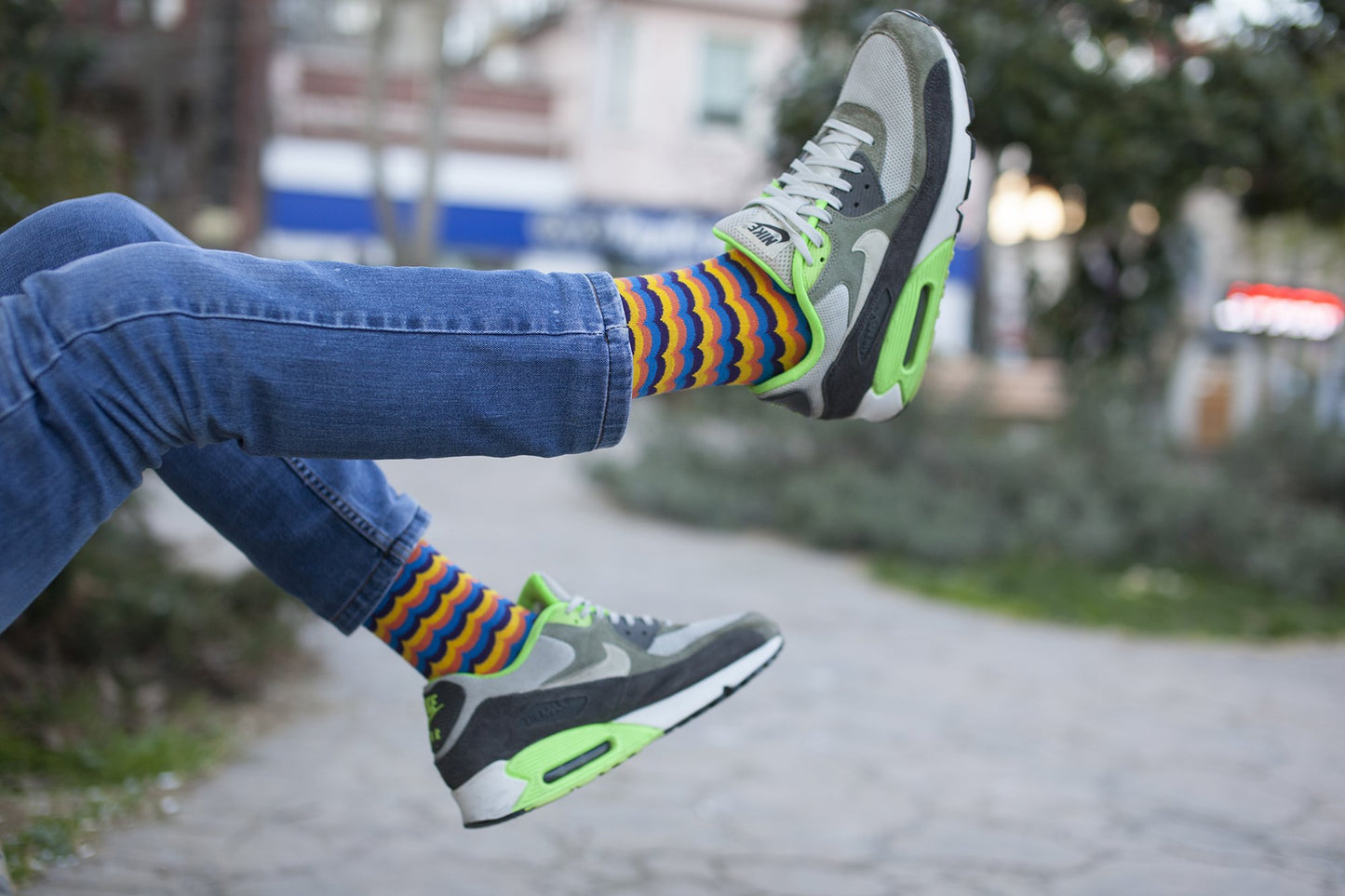 Men's Tangerine Wave Socks