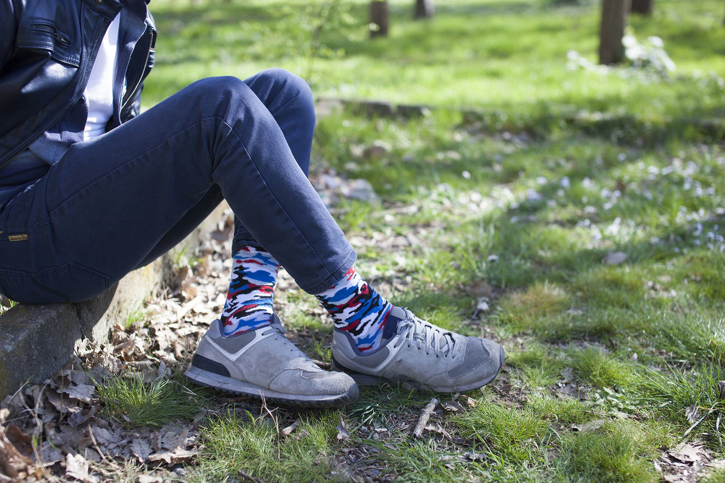 Men's Red Marine Camo Socks