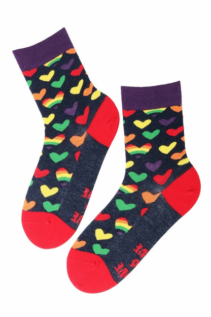 LOVE cotton socks with hearts