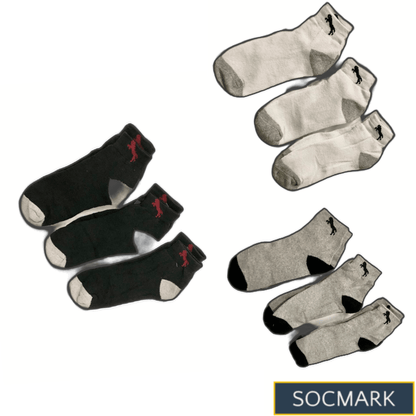 High-Quality Men's Cotton Thermal Socks 9-Pack (Sizes 9-11, 10-13) -