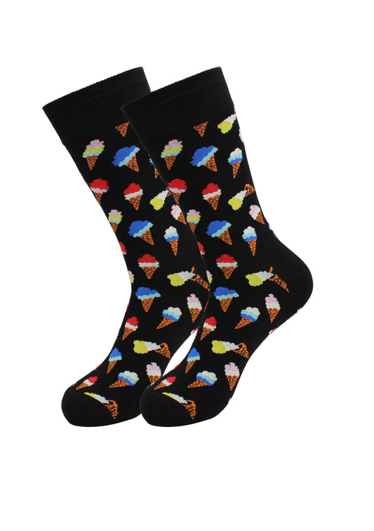 Cozy Designer Trending Food Socks - Ice Cream for Men and Women