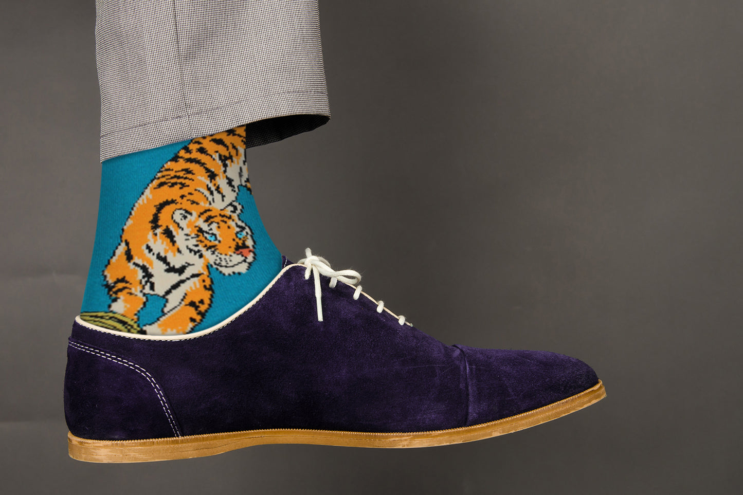 Cute Casual Designer Animal Socks - Tiger for Men and Women