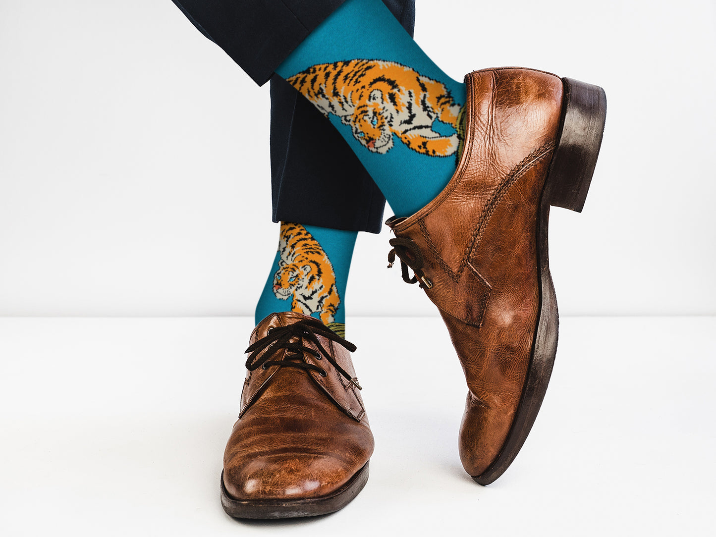 Cute Casual Designer Animal Socks - Tiger for Men and Women