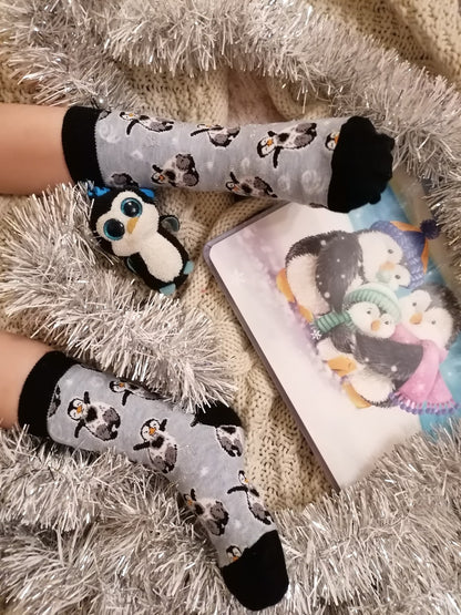 LOLO cotton socks with penguins