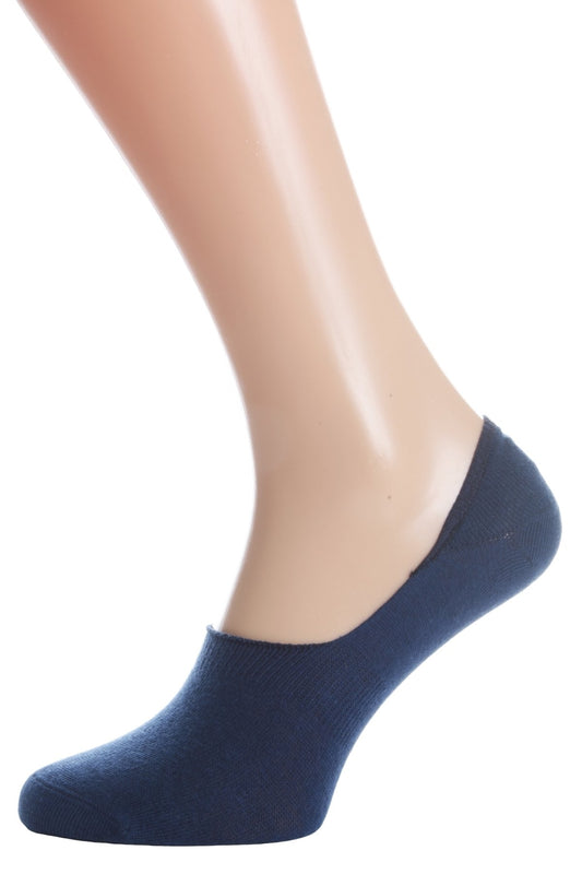 NORMAN men's low-cut socks, blue colour