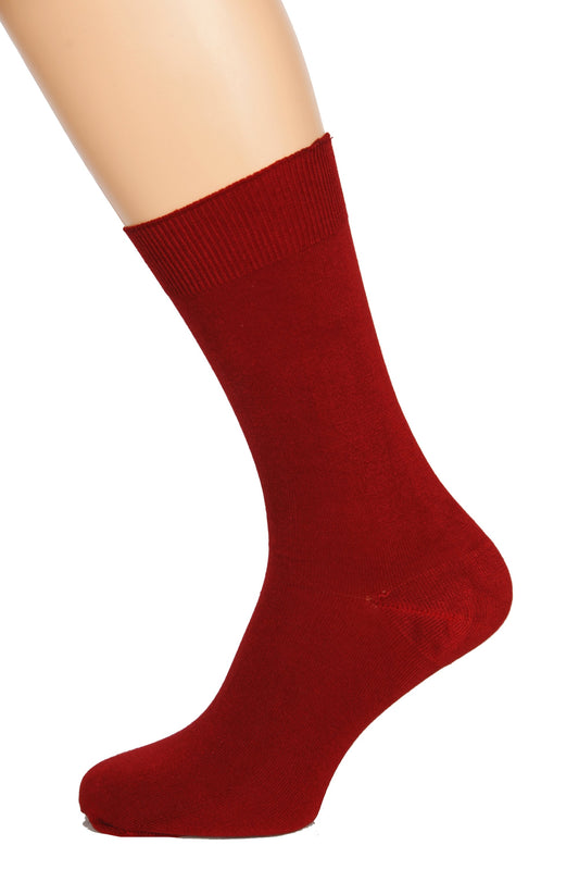 TAUNO men's dark red socks