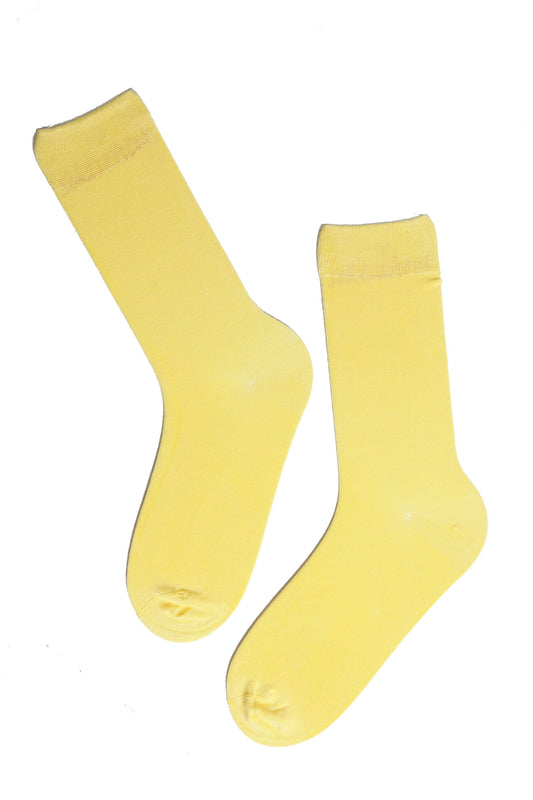 TAUNO men's light yellow socks