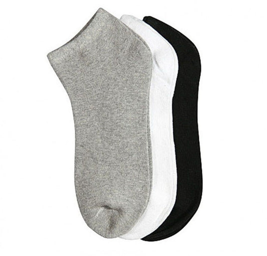 Men's Ankle Socks - Assorted Colors, 10-13, 3 Pack